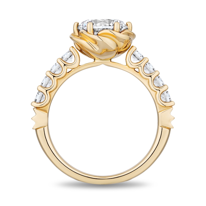 Enchanted Star Belle 2.50 CT. T.W. Certified Lab-Created Diamond Rose Engagement Ring in 14K Gold (F/VS2)|Peoples Jewellers