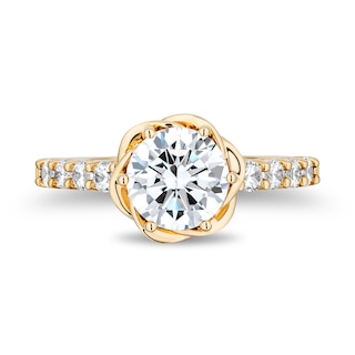 Enchanted Star Belle 2.50 CT. T.W. Certified Lab-Created Diamond Rose Engagement Ring in 14K Gold (F/VS2)