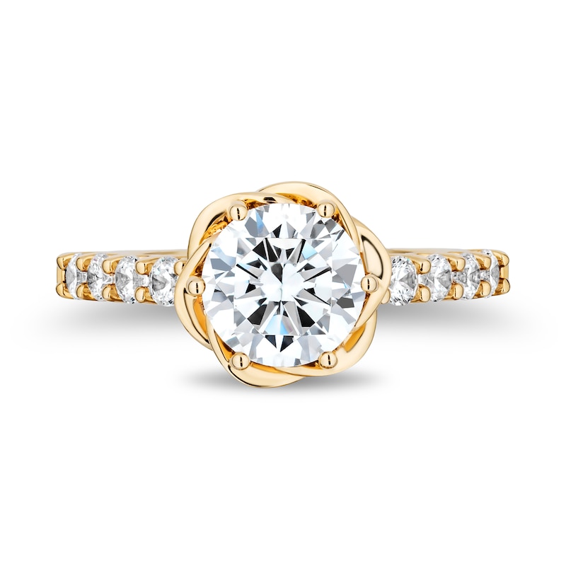 Enchanted Star Belle 2.50 CT. T.W. Certified Lab-Created Diamond Rose Engagement Ring in 14K Gold (F/VS2)|Peoples Jewellers