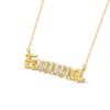 0.04 CT. T.W. Diamond Korean "Eomma" Necklace in 10K Gold