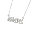 0.04 CT. T.W. Diamond "maa" Script Necklace in 10K Gold