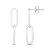 Thumbnail Image 0 of Paper Clip Chain Drop Earrings in Sterling Silver