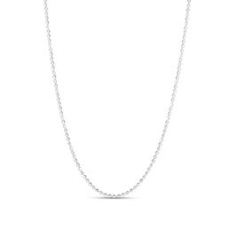 2.5mm Diamond-Cut Brilliance Bead Chain Necklace in Solid Sterling Silver - 18&quot;