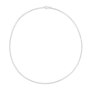 Thumbnail Image 1 of 2.5mm Diamond-Cut Brilliance Bead Chain Necklace in Solid Sterling Silver - 18"