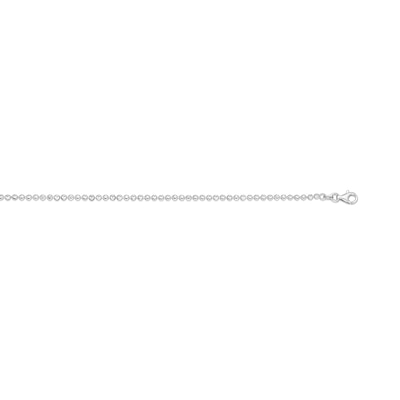 2.5mm Diamond-Cut Brilliance Bead Chain Necklace in Solid Sterling Silver - 18"