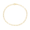 Thumbnail Image 0 of 2.5mm Paper Clip Chain Bracelet in Hollow 10K Gold