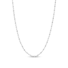 Thumbnail Image 1 of 2.5mm Diamond-Cut Oval and Round Brilliance Bead Chain Necklace in Solid Sterling Silver - 18"