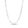 Thumbnail Image 0 of 8.7mm Oval Link Chain Necklace in Hollow Sterling Silver - 20"