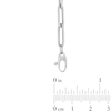 Thumbnail Image 1 of 2.0mm Paper Clip Chain Bracelet in Hollow 14K White Gold - 7.5"
