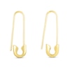 Thumbnail Image 0 of Safety Pin Drop Earrings in 14K Gold