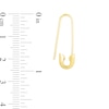 Thumbnail Image 2 of Safety Pin Drop Earrings in 14K Gold