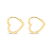 Thumbnail Image 0 of Heart-Shaped Huggie Hoop Earrings in 14K Gold