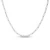 Thumbnail Image 0 of 4.2mm Paper Clip Chain Necklace in Hollow 14K White Gold - 18"