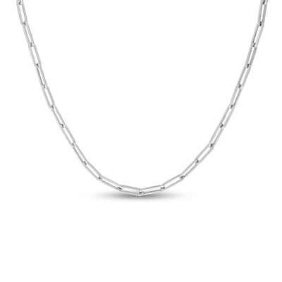 4.2mm Paper Clip Chain Necklace in Hollow 14K Gold