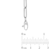 Thumbnail Image 2 of 4.2mm Paper Clip Chain Necklace in Hollow 14K White Gold - 18"