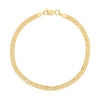 Thumbnail Image 1 of 3.5mm Bismark Chain Bracelet in Hollow 14K Gold - 7.25&quot;