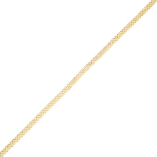 3.5mm Bismark Chain Bracelet in Hollow 14K Gold - 7.25"