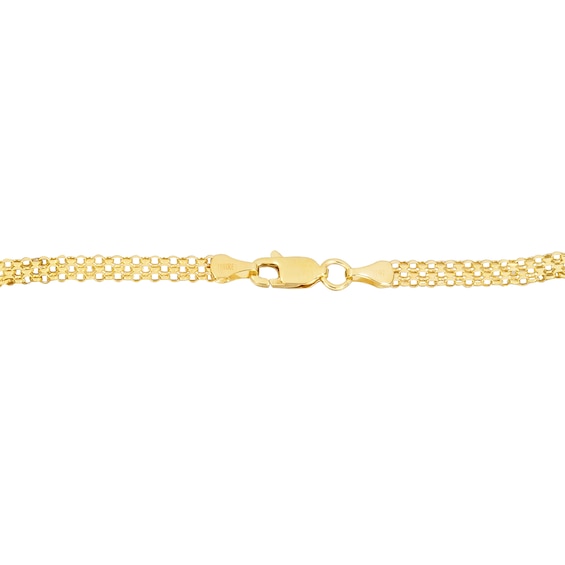 3.5mm Bismark Chain Bracelet in Hollow 14K Gold - 7.25"