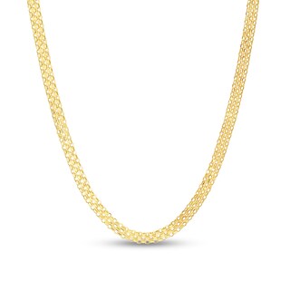 3.5mm Bismark Chain Necklace in Hollow 14K Gold