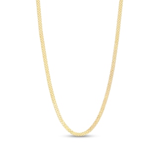 3.5mm Bismark Chain Necklace in Hollow 14K Gold