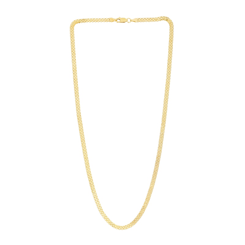 3.5mm Bismark Chain Necklace in Hollow 14K Gold