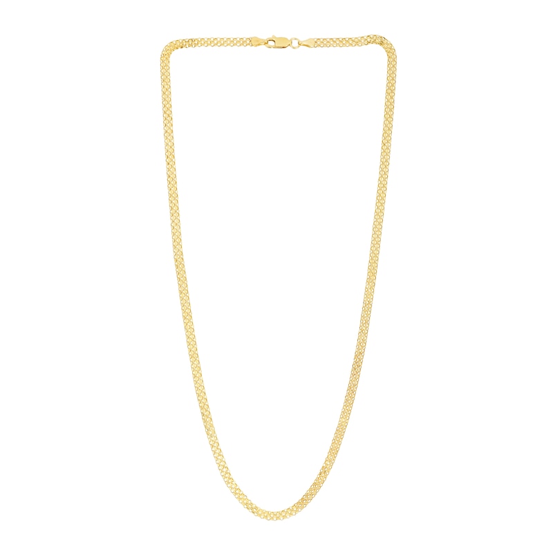 Main Image 2 of 3.5mm Bismark Chain Necklace in Hollow 14K Gold - 18&quot;