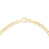 Thumbnail Image 2 of 3.4mm Curb Chain with Heart Bracelet in Hollow 14K Gold