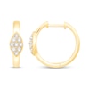 0.30 CT. T.W. Marquise Multi-Diamond Hoop Earrings in 14K Gold