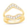 0.58 CT. T.W. Diamond Chevron Solitaire Enhancer in 14K Gold