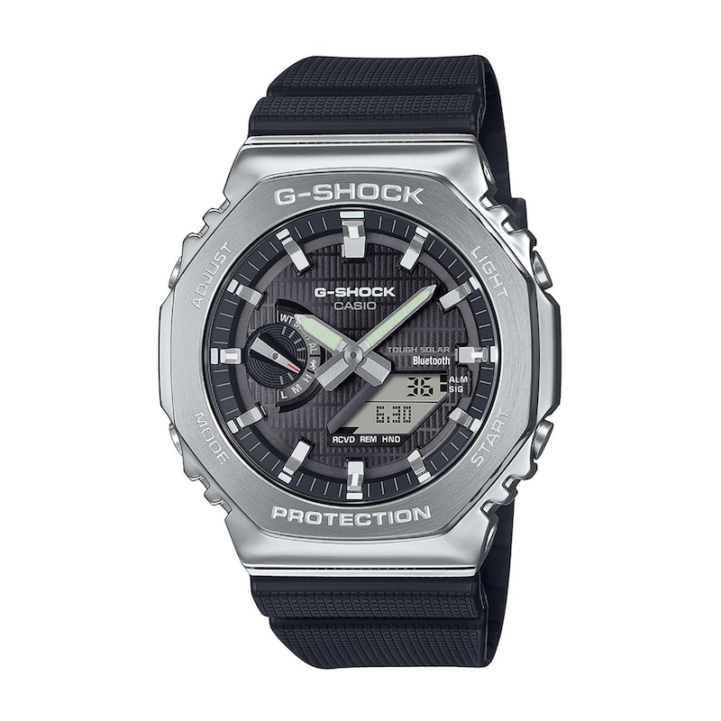 Men's Casio G-Shock Classic Solar-Powered Analog Digital Strap Watch with Black Dial (Model: GBM2100-1A)