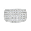 1.95 CT. T.W. Diamond Domed Multi-Row Ring in 10K Gold