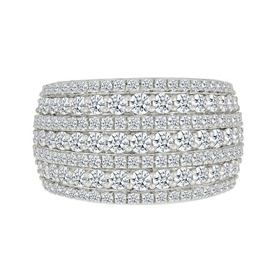 1.95 CT. T.W. Diamond Domed Multi-Row Ring in 10K Gold