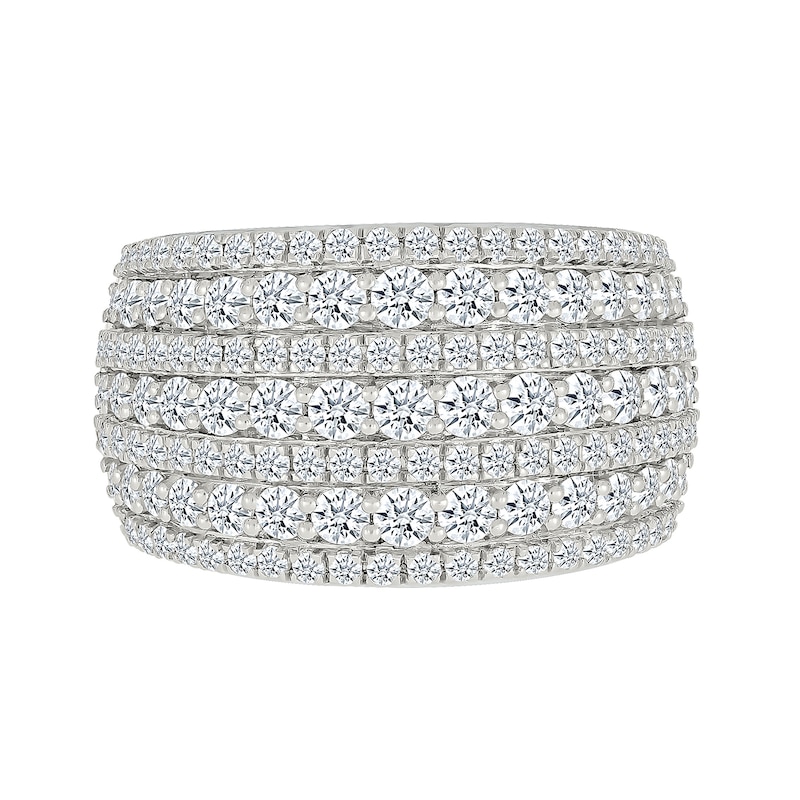 1.95 CT. T.W. Diamond Domed Multi-Row Ring in 10K Gold|Peoples Jewellers