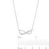 Vera Wang Love Collection Bow Necklace in Sterling Silver