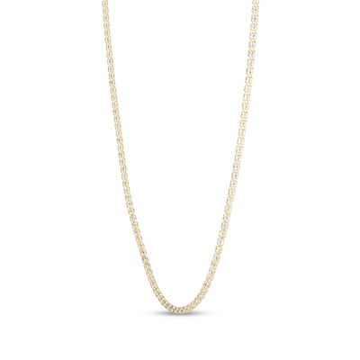 2.74mm Diamond-Cut Ice Chain Necklace in Solid 14K Two-Tone Gold - 18”