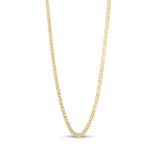 3.14mm Diamond-Cut Ice Chain Necklace in Solid 14K Two-Tone Gold