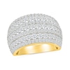 Thumbnail Image 1 of 1.95 CT. T.W. Diamond Domed Multi-Row Ring in 10K Gold