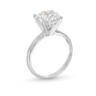 4.00 CT. Certified Lab-Created Diamond Solitaire Engagement Ring in 14K White Gold (F/VS2)