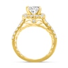 0.95 CT. T.W. Diamond Cushion-Shaped Frame Semi Mount in 14K Gold