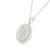 0.085 CT. T.W. Diamond Virgo Zodiac Sign Rope-Textured Frame Disc Pendant in Sterling Silver