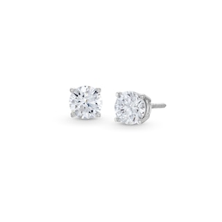 2.00 CT. T.W. Certified Lab-Created Diamond Solitaire Stud Earrings in 14K Gold (F/SI2