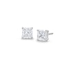 Thumbnail Image 0 of 2.00 CT. T.W. Princess-Cut Certified Lab-Created Diamond Solitaire Stud Earrings in 14K White Gold (F/SI2)