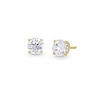 Thumbnail Image 1 of 2.00 CT. T.W. Certified Lab-Created Diamond Solitaire Stud Earrings in 14K Gold (F/SI2)