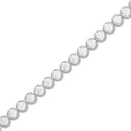 5.00 CT. T.W. Certified Lab-Created Diamond Tennis Bracelet in 10K White Gold (F/SI2) - 7.25&quot;