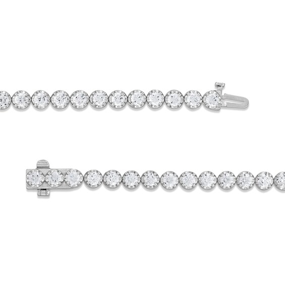 5.00 CT. T.W. Certified Lab-Created Diamond Tennis Bracelet in 10K White Gold (F/SI2) - 7.25"