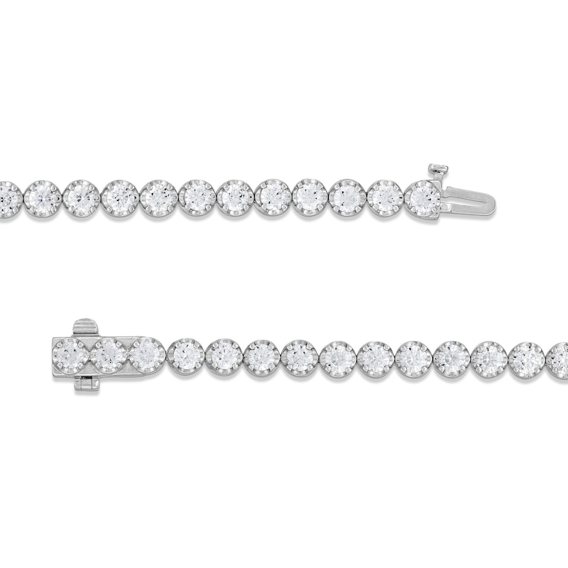 Main Image 3 of 5.00 CT. T.W. Certified Lab-Created Diamond Tennis Bracelet in 10K White Gold (F/SI2) - 7.25&quot;