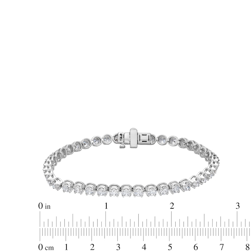 Main Image 4 of 5.00 CT. T.W. Certified Lab-Created Diamond Tennis Bracelet in 10K White Gold (F/SI2) - 7.25&quot;