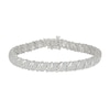 Thumbnail Image 1 of 1.95 CT. T.W. Diamond Bypass "S" Link Bracelet in 10K White Gold - 7.25”