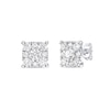 Thumbnail Image 0 of 2.00 CT. T.W. Canadian Certified Diamond Cushion-Shaped Frame Stud Earrings in 10K White Gold (I/I2)