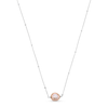 Thumbnail Image 0 of Vera Wang Love Collection 8.0-10.0mm Baroque Pink Freshwater Cultured Pearl Necklace in Sterling Silver